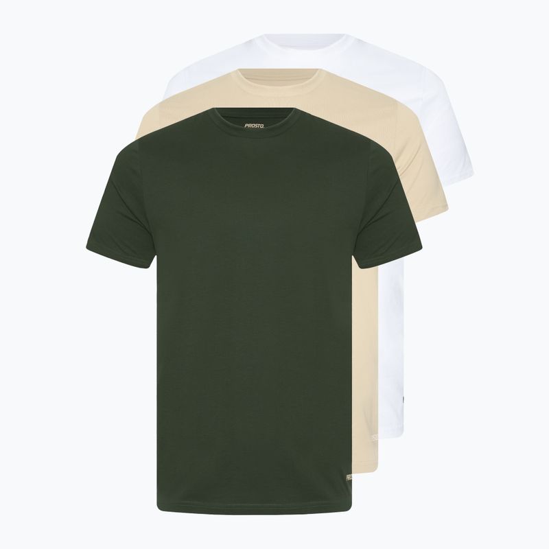 Maglietta PROSTO Basic 3Pack multicolore da uomo