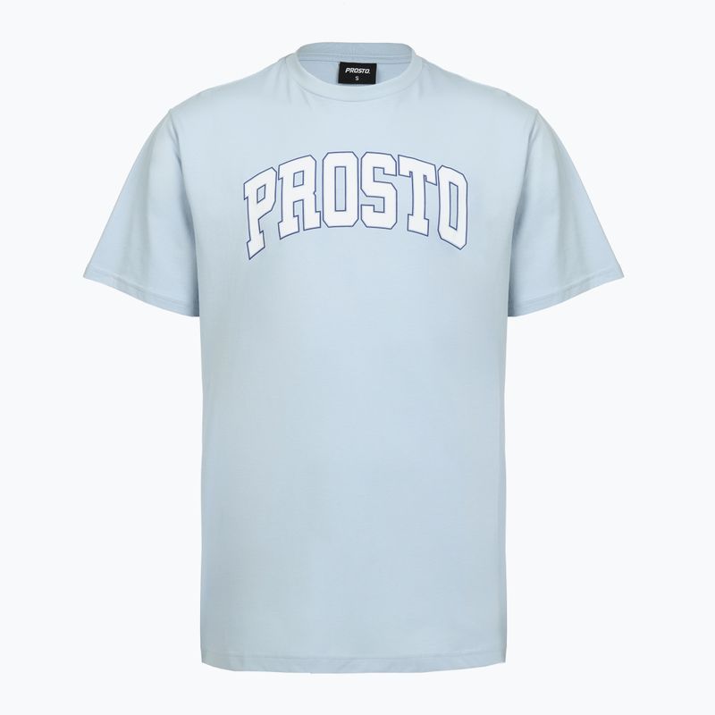 PROSTO College - Maglietta da uomo blu chiaro