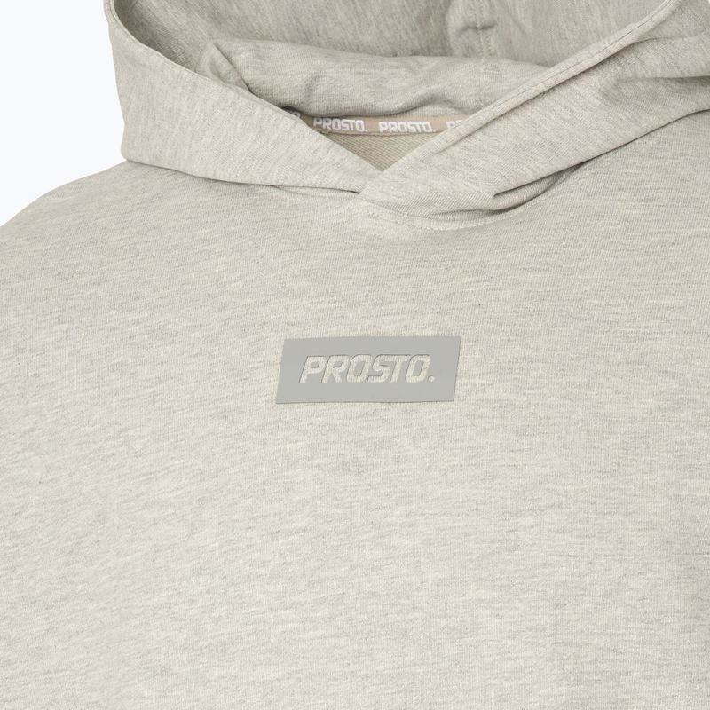 Felpa con cappuccio PROSTO Box da uomo, grigio 3
