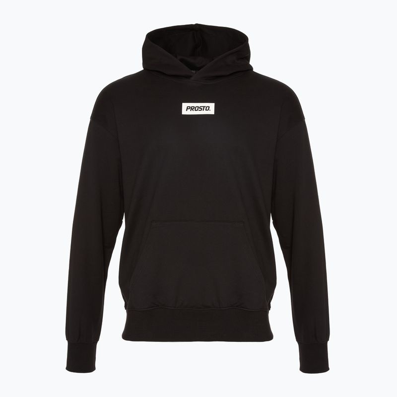 Felpa con cappuccio PROSTO Box da uomo, nero