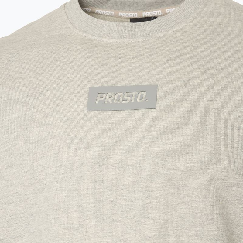 Felpa PROSTO uomo girocollo box grigio 3