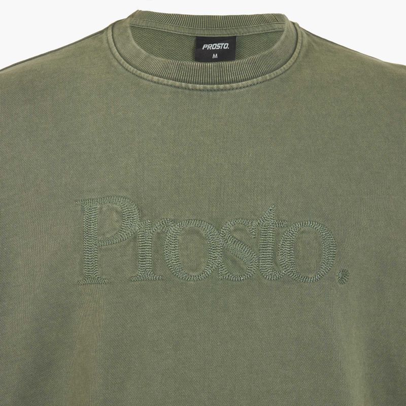 Felpa PROSTO Crewneck da uomo verde sceriffo 3