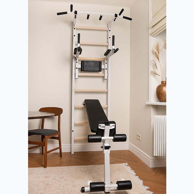 Scala da ginnastica BenchK 223W bianco opaco/rovere 6