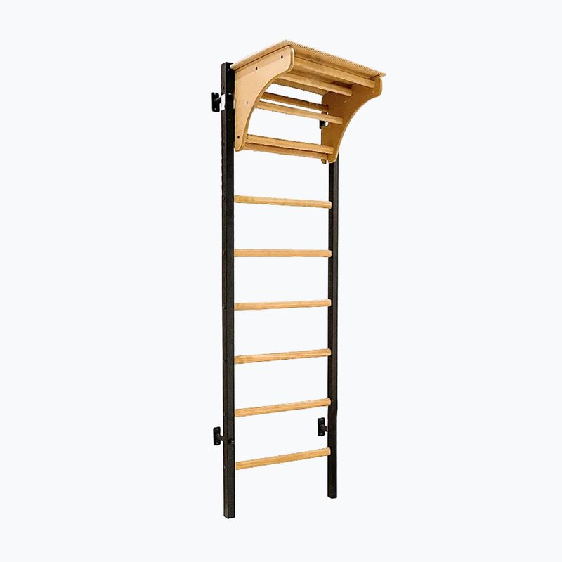 Scala da ginnastica BenchK 212B nero opaco/rovere