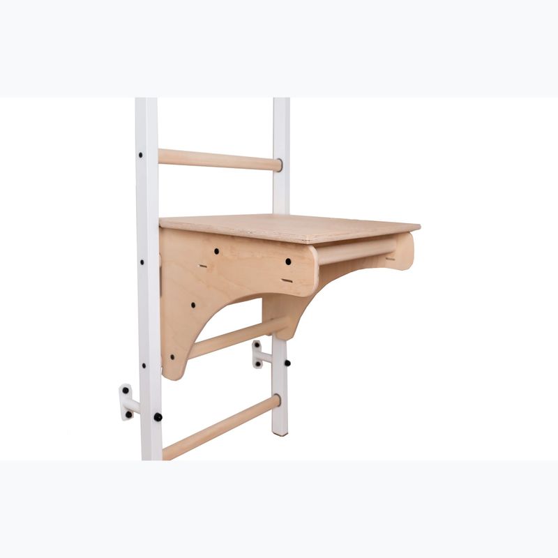 Scala da ginnastica BenchK 212W bianco opaco/quercia 3