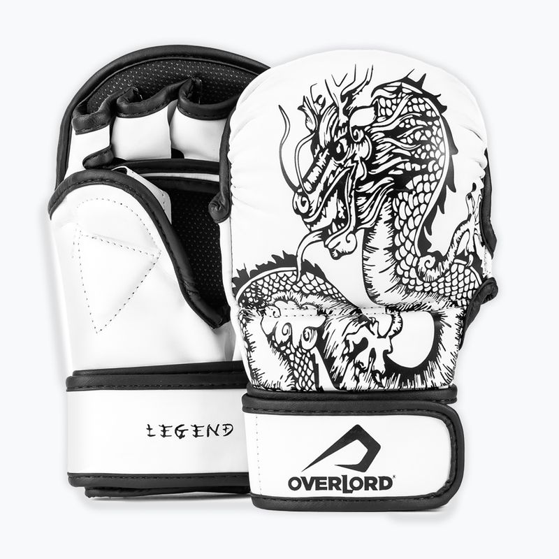 Overlord MMA Legend guanti da presa bianchi