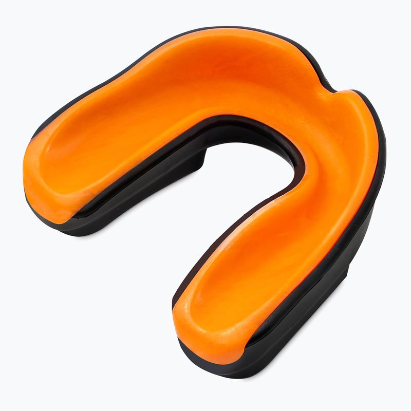 Protezione della mascella + scatola Overlord Gel nero/arancio 2