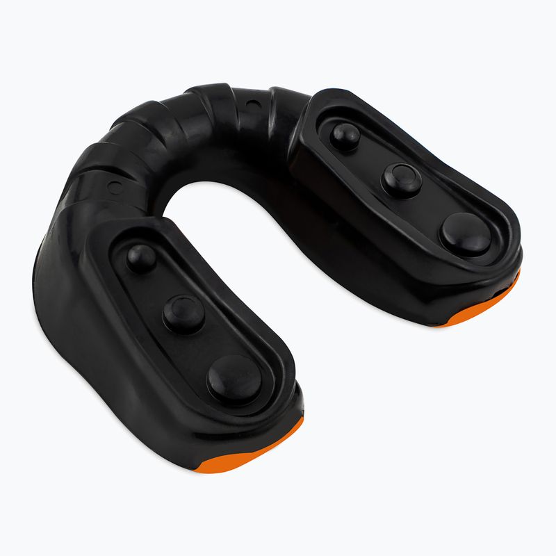 Protezione della mascella + scatola Overlord Gel nero/arancio 3