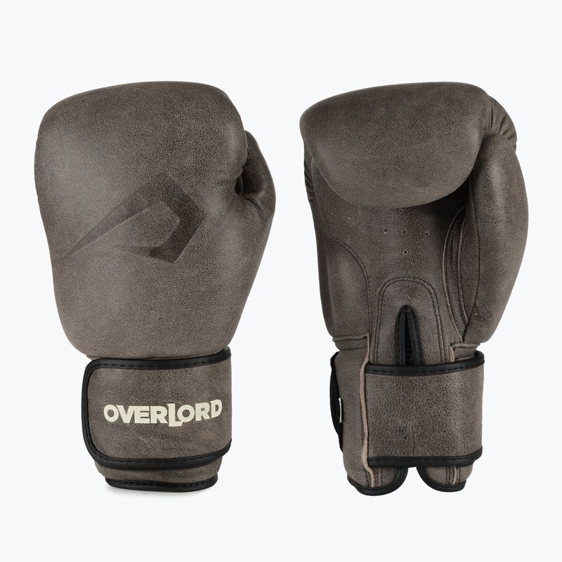 Guantoni da boxe marroni Overlord Old School 3