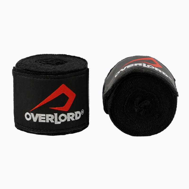 Bende da boxe Overlord elastiche 400 cm nero 2