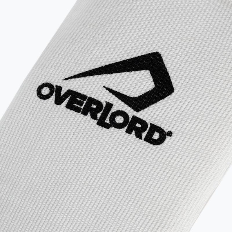 Overlord Protezioni elastiche bianche per tibie e piedi 4