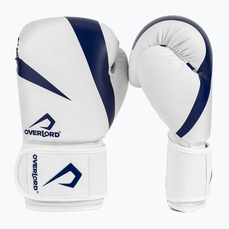Guanti da boxe Overlord Riven bianco/blu 2