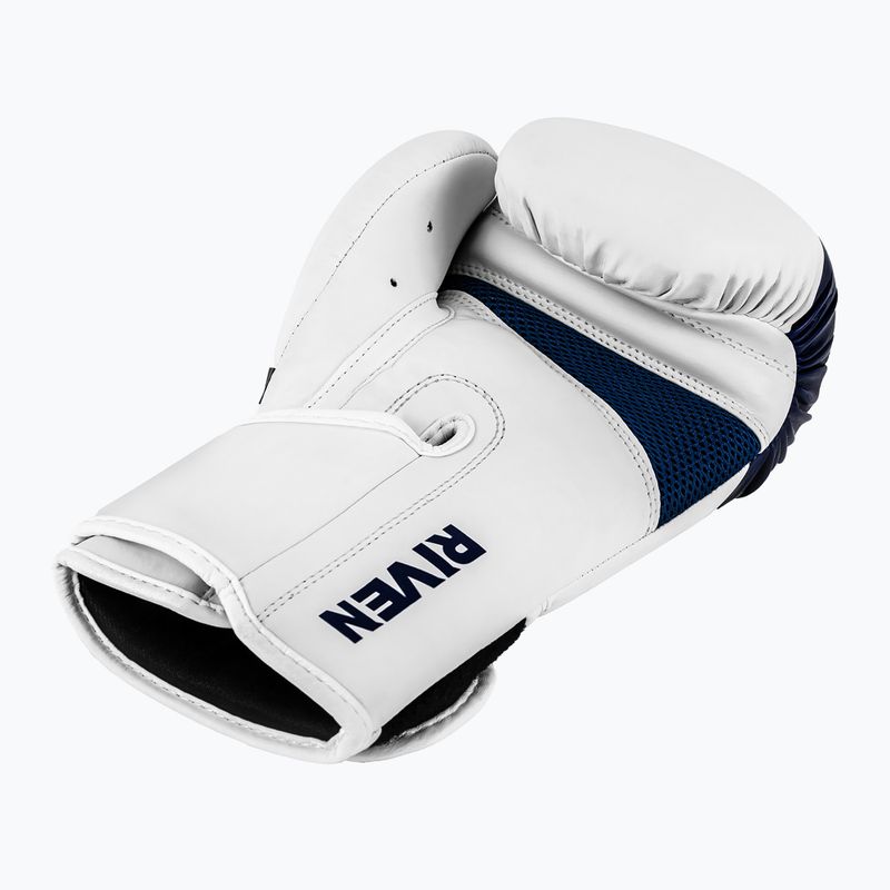 Guanti da boxe Overlord Riven bianco/blu 4