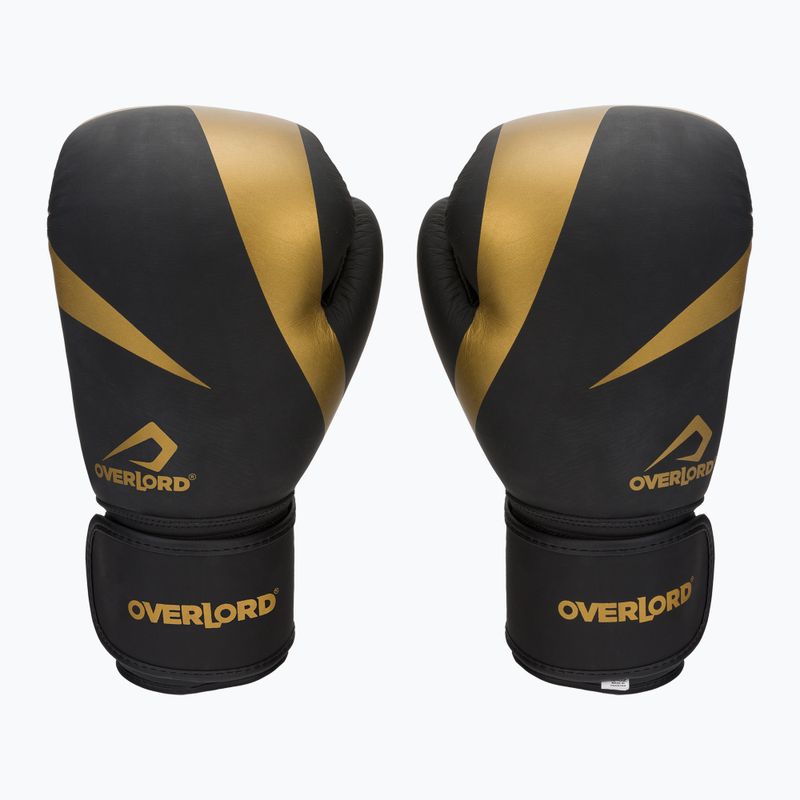 Guantoni da boxe Overlord Riven Gold nero