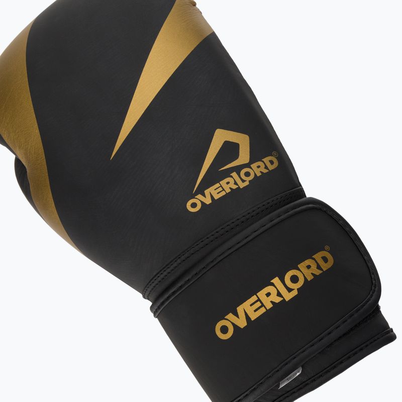 Guantoni da boxe Overlord Riven Gold nero 5