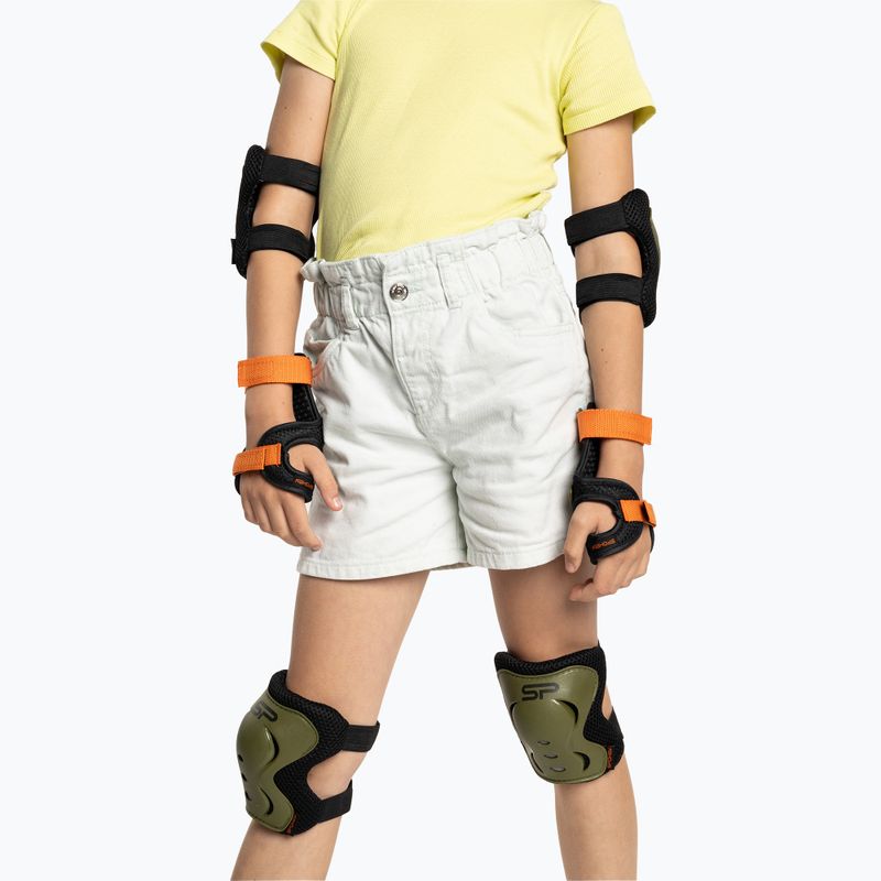 Set di imbottiture per bambini Spokey Shield verde 940933 7