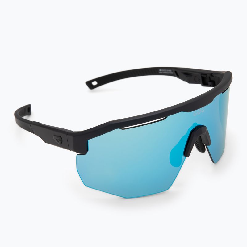 Occhiali da sole GOG Argo metallizzati opachi blu navy/nero/bianco reflex/blu 2