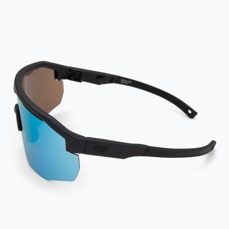 Occhiali da sole GOG Argo metallizzati opachi blu navy/nero/bianco reflex/blu 5