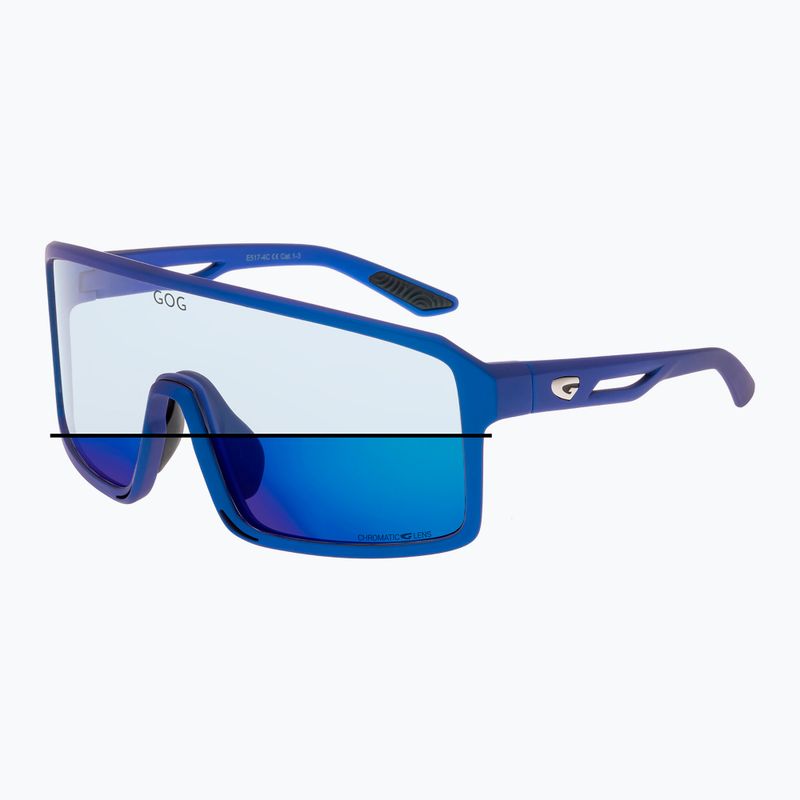 Occhiali da sole GOG Ragnarok metallizzati opachi blu navy/blu reflex 5