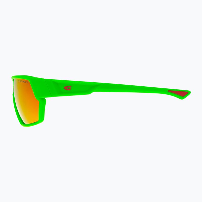 Occhiali da sole GOG Zonda opachi verde neon/rosso 3
