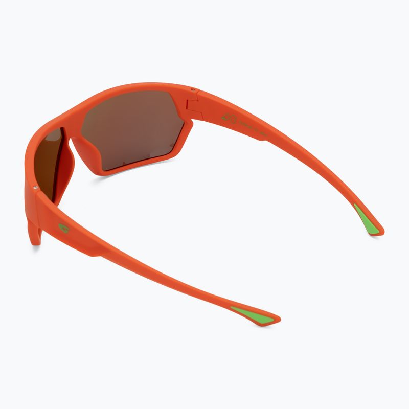 Occhiali da sole GOG Zonda opaco arancio/verde neon 2