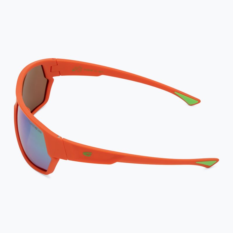 Occhiali da sole GOG Zonda opaco arancio/verde neon 4
