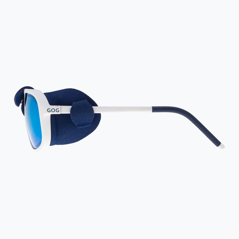 Occhiali da sole GOG Everest bianco opaco/blu navy 4