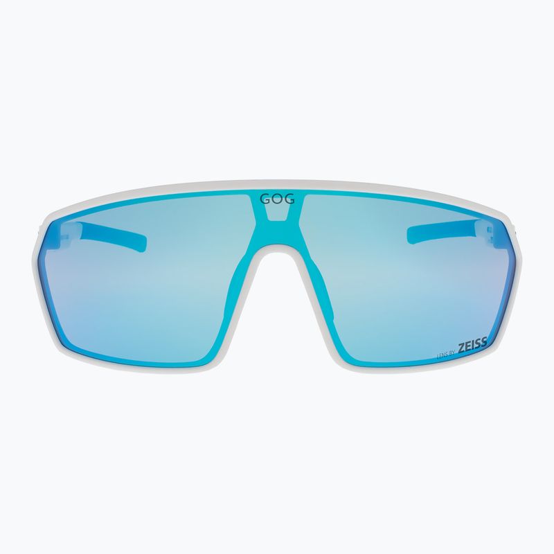 Occhiali da sole GOG Freya bianco opaco/nero/riflesso blu cielo 2