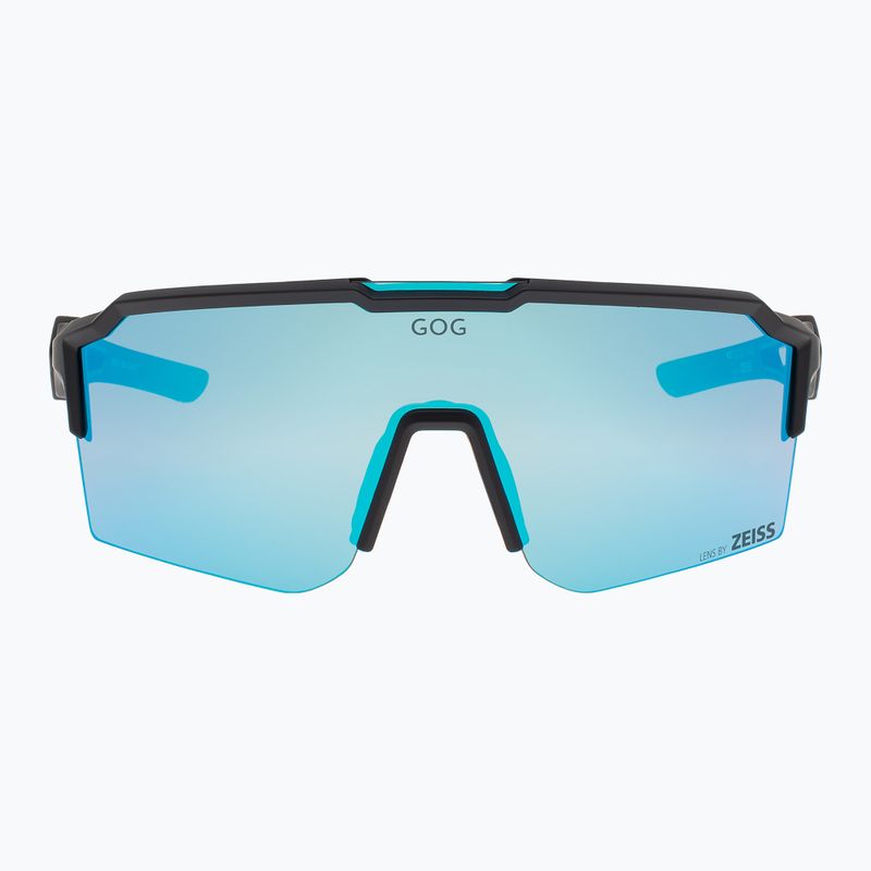 Occhiali da sole GOG Valhalla nero opaco/riflesso blu cielo 2