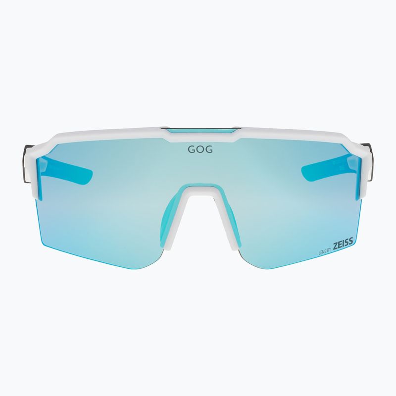 Occhiali da sole GOG Valhalla bianco opaco/nero/riflesso blu cielo 2