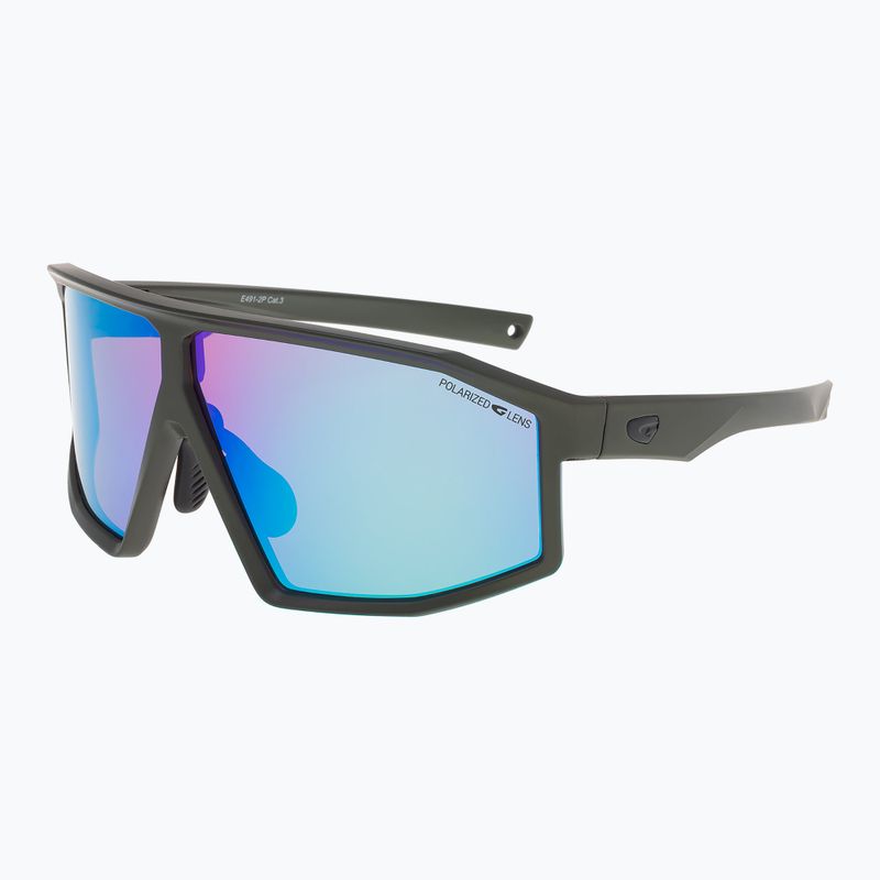 Occhiali da sole GOG Lhotse S3 verde metallizzato opaco/nero/bianco blu riflettente 2