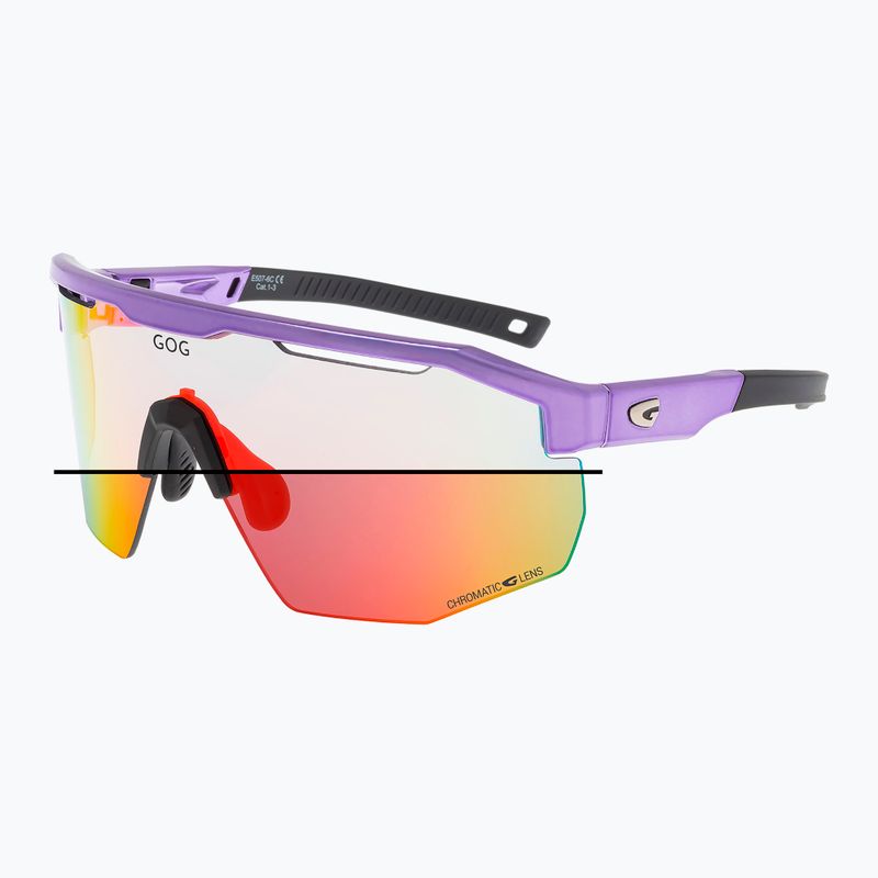 Occhiali da sole GOG Argo C metallic purple/black reflex red 4