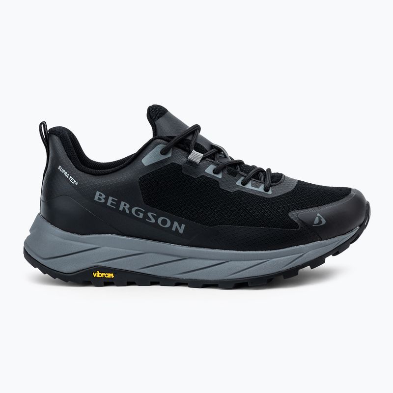 Stivali da trekking da uomo BERGSON Jabal Low STX nero 2