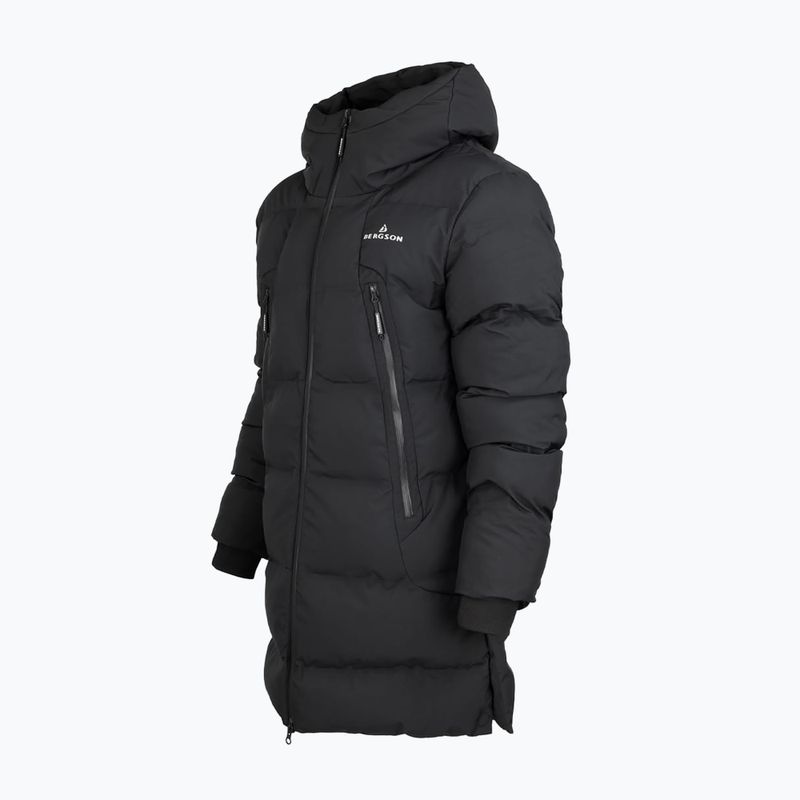 Cappotto isolato da uomo BERGSON Snow Leopard Primaloft nero 4