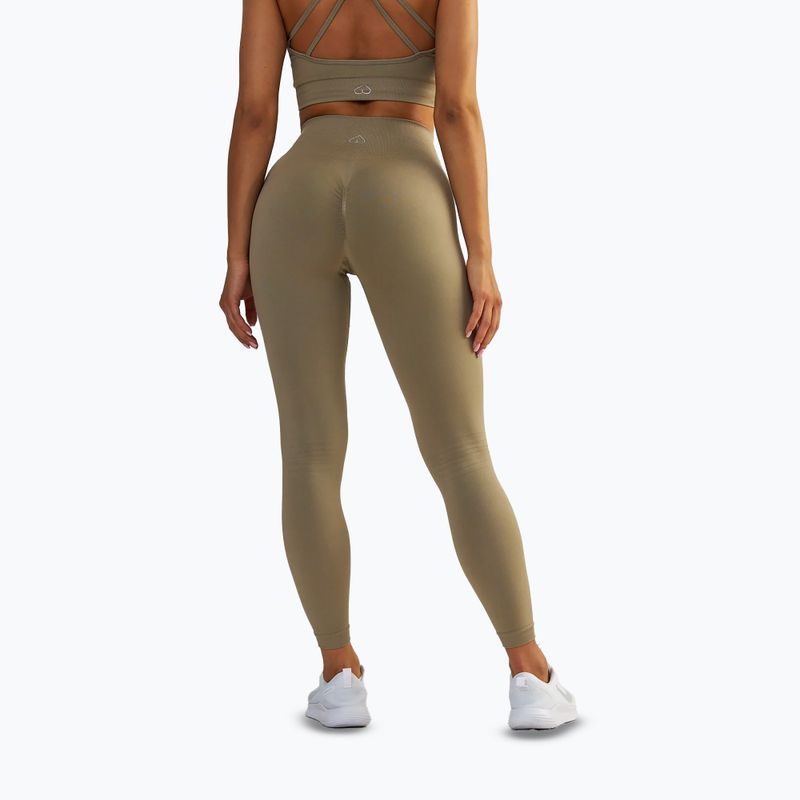 Leggings da allenamento da donna BeShaped Gym Queen taupe 4
