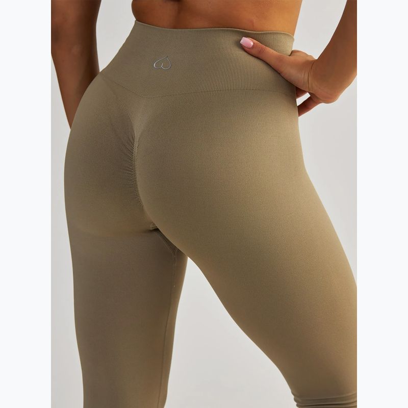 Leggings da allenamento da donna BeShaped Gym Queen taupe 6