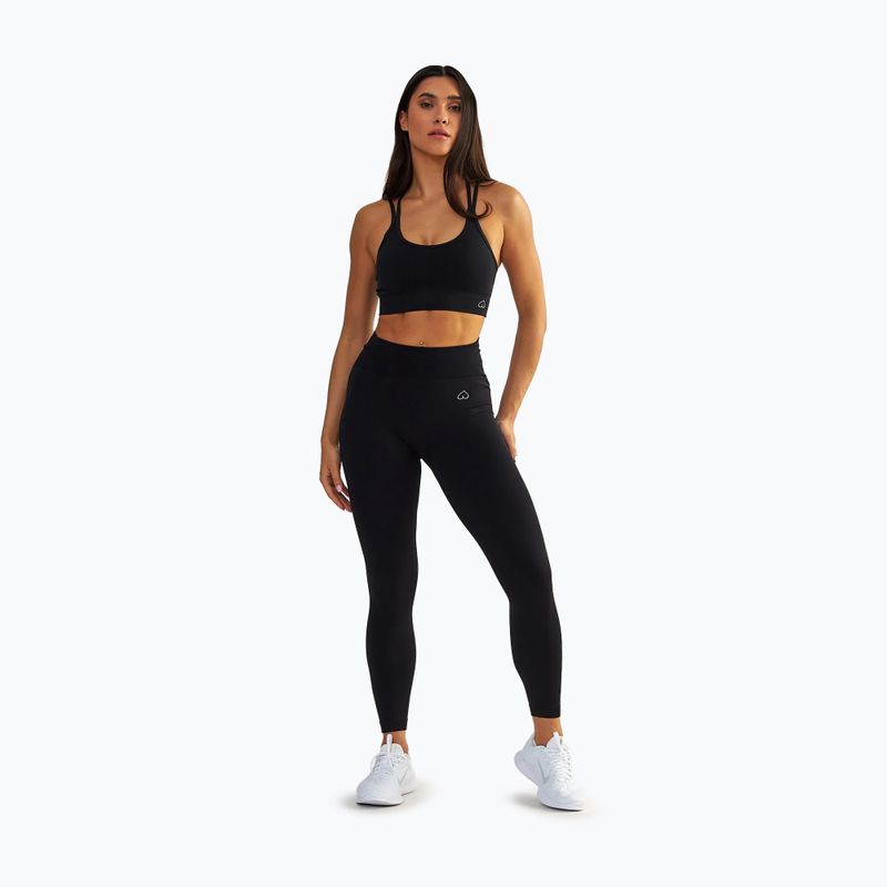 Top da allenamento donna BeShaped Shape Up nero chiaro 2