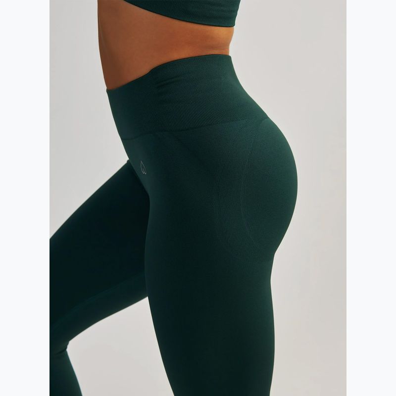 Leggings da allenamento da donna BeShaped Shape Up verde scuro 6