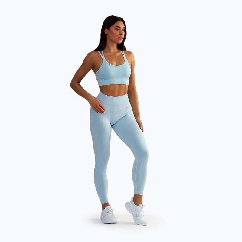 Leggings da allenamento da donna BeShaped Shape Up blu chiaro scuro 2