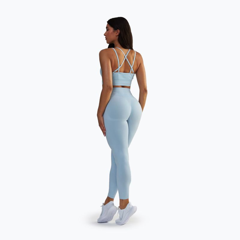 Leggings da allenamento da donna BeShaped Shape Up blu chiaro scuro 3