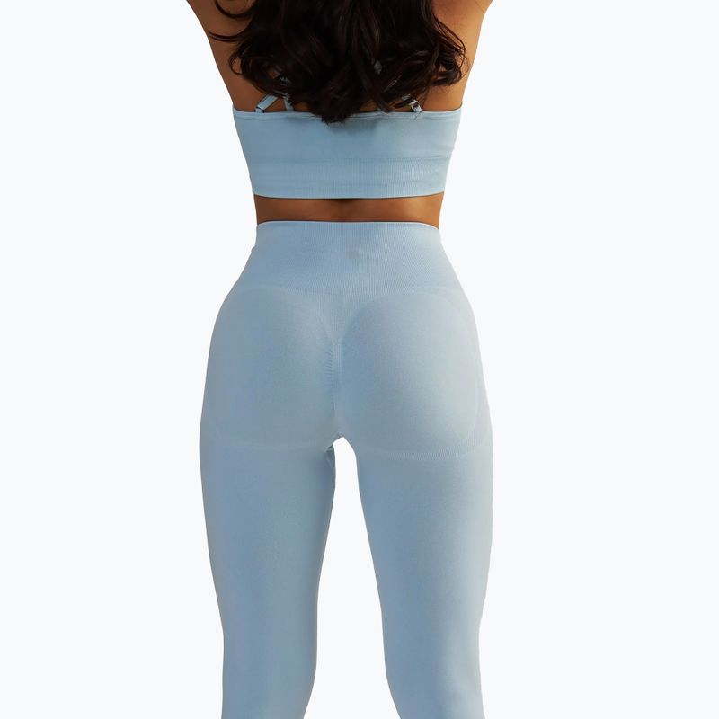 Leggings da allenamento da donna BeShaped Shape Up blu chiaro scuro 6
