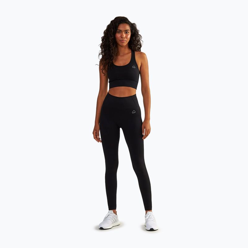 Top da allenamento BeShaped Femme Force nero da donna 2