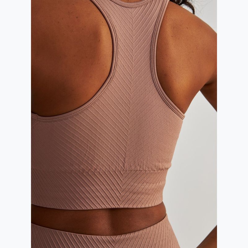 Top da allenamento da donna BeShaped Femme Force rosa-oro 6