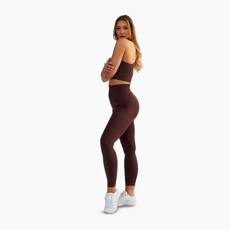 Leggings da allenamento donna BeShaped Body Boost marrone 4