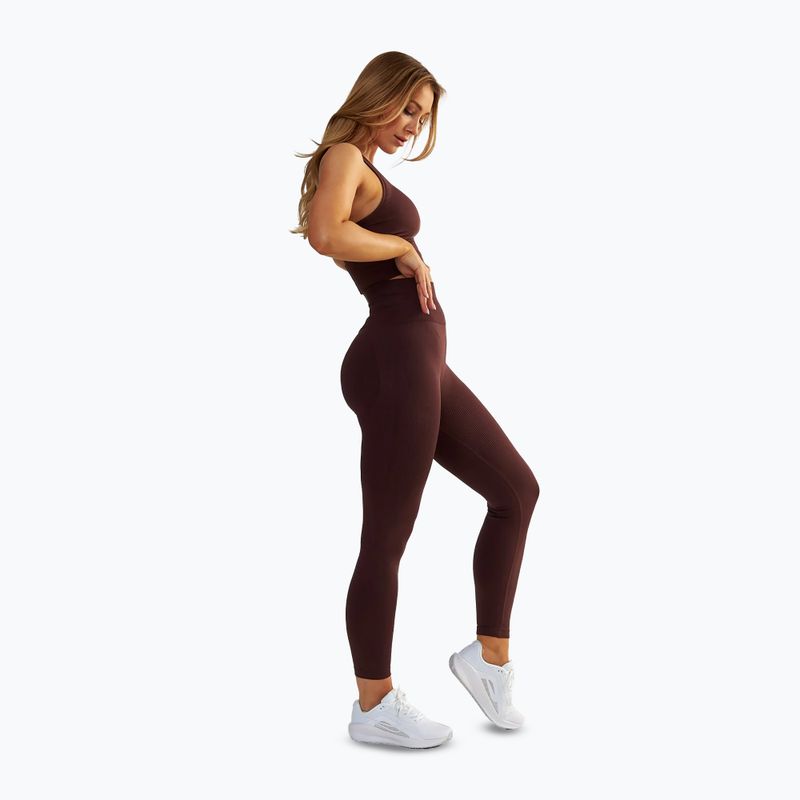 Leggings da allenamento donna BeShaped Body Boost marrone 5