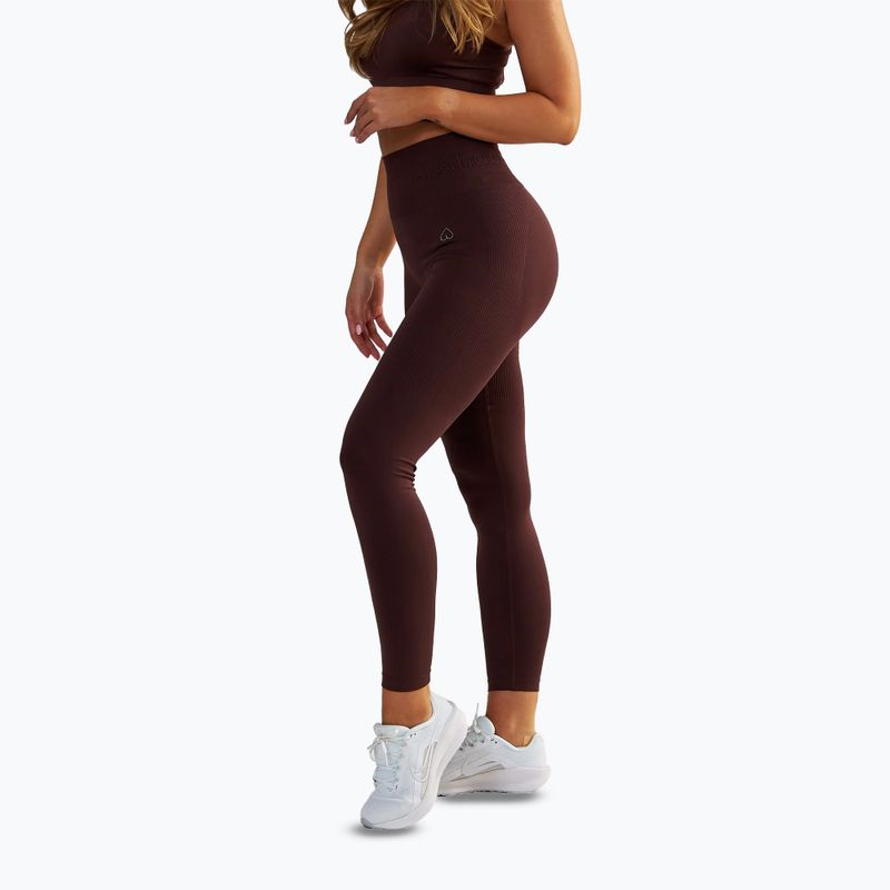 Leggings da allenamento donna BeShaped Body Boost marrone 6