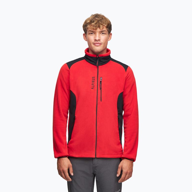 Felpa termica da uomo Alpinus Caen II 100 rosso/nero