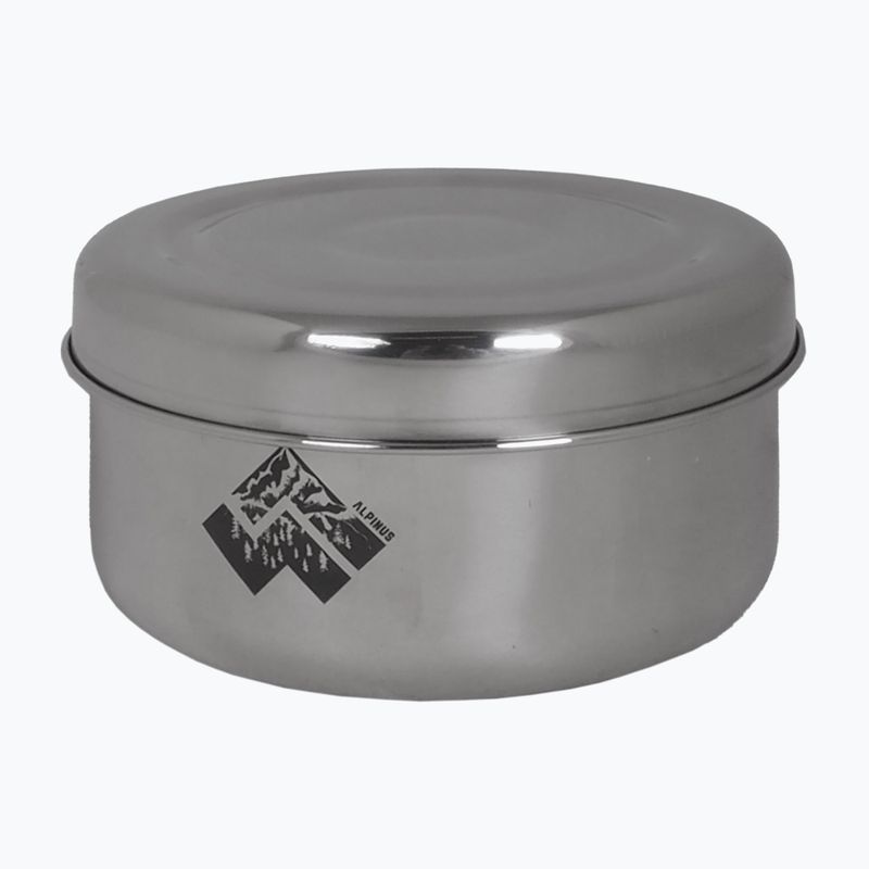 Set di pentole da escursione in acciaio Alpinus Yucatan da 2l, 1,5l e 0,6l 4