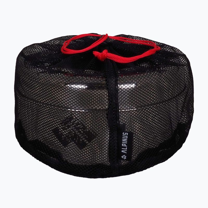 Set di pentole da escursione in acciaio Alpinus Yucatan da 2l, 1,5l e 0,6l 8