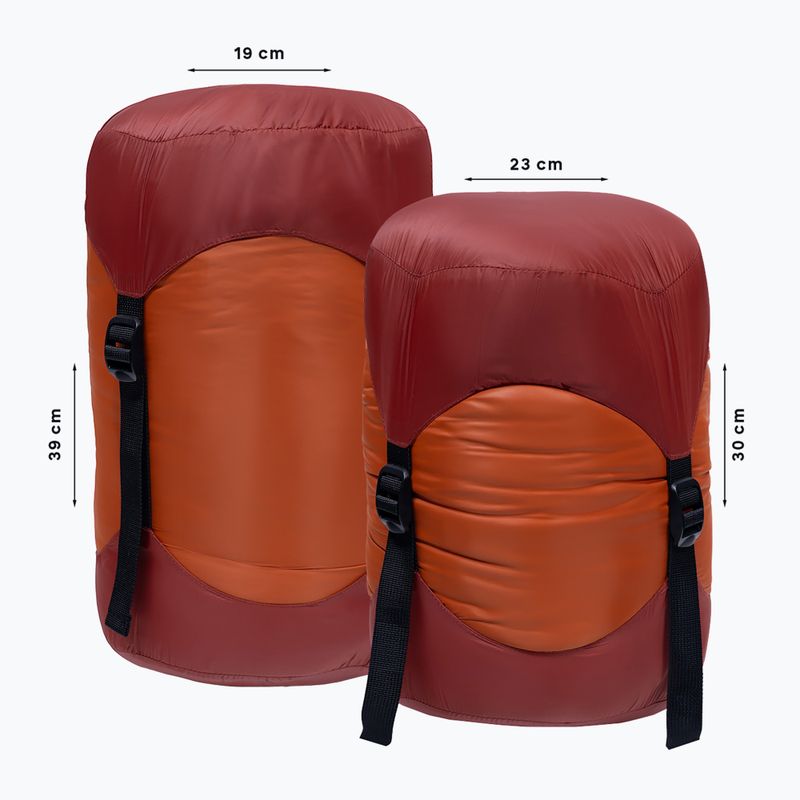 Sacco a pelo Alpinus Primalight 1200 arancione destro 8